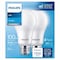Philips Philips A19 E26 (Medium) LED Bulb Daylight 100 Watt Equivalence 2 pk 575878 - alternate 1